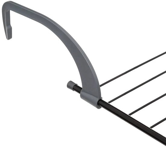 5Five Zusammenklappbarer kleiner Wäscheständer/Trockengestell – 7 Meter Wäscheleine – zum Aufhängen – 60 x 55 cm – für Heizkörper/Türen