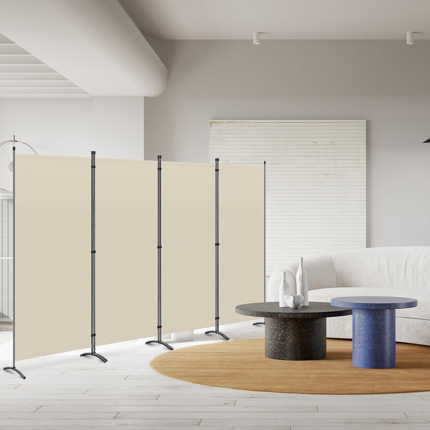 Angel Living Faltwand - 4 Paneele - 324 x 169 cm - Beige