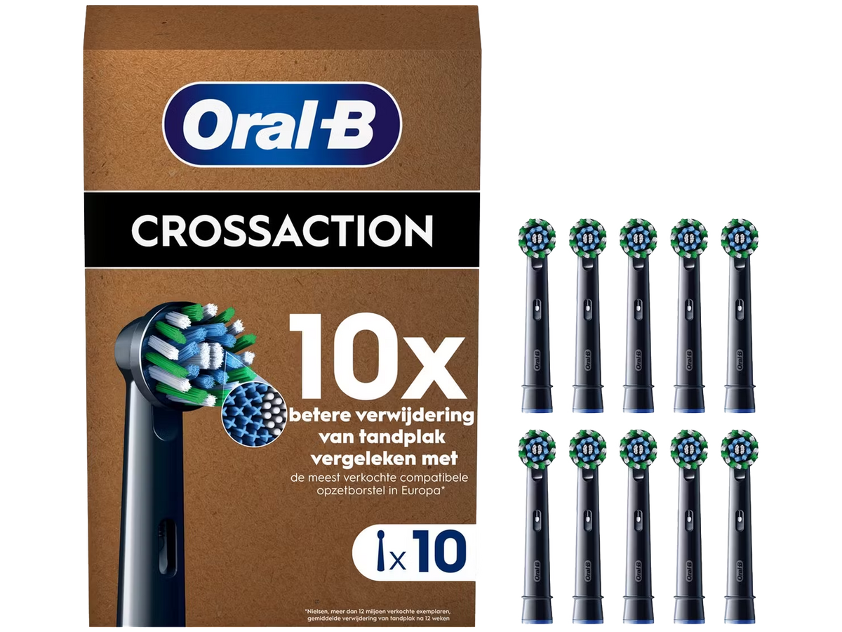 Oral-B – CrossAction EB50RBX schwarz, 10 Stück