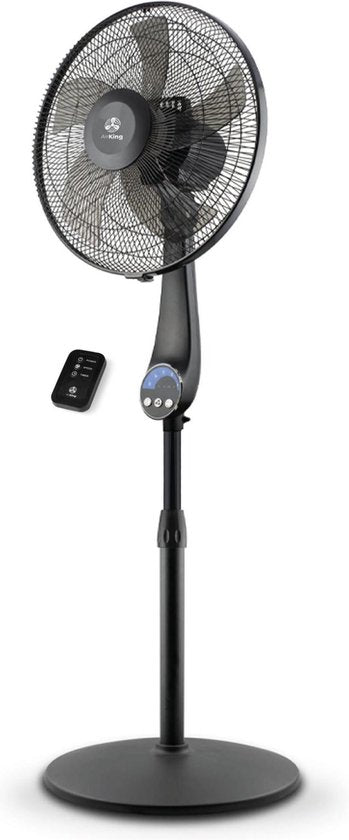 AirKing - Stativ-Ventilator - extra leise - energieeffizient - 5 Geschwindigkeitsstufen - Schwarz