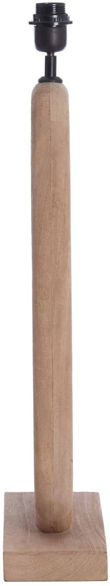 Light & Living Tischleuchte Paceco braun - 30x12x59 cm - Lampenfuß aus Holz - Wohnzimmer | Schlafzimmer