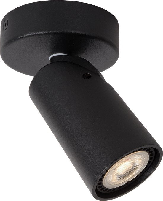 Lucide XYRUS – Deckenstrahler (Deckenleuchte) – Ø 9 cm – LED „Dim to warm“ – GU10 – 1x5 W 2200 K/3000 K – Schwarz