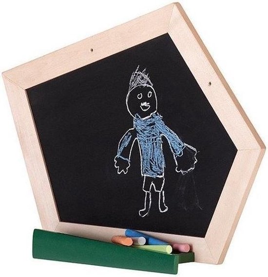 AXI Kreidetafel „Crooked“ aus braunem Holz – Accessoire für Spielhaus oder Spielgerät