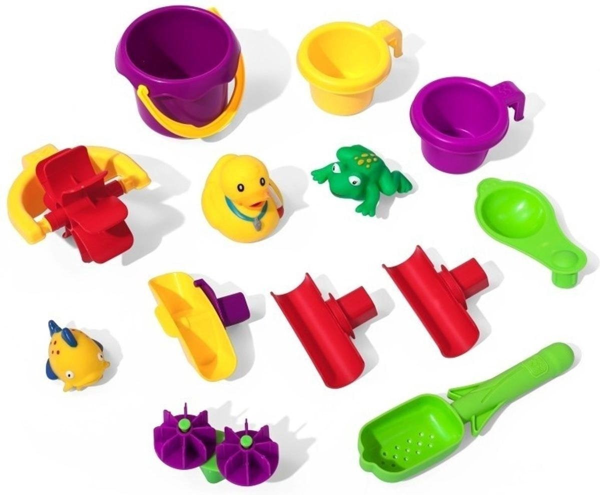 Step2 Rain Showers Splash Pond Wassertisch - Mit 13-teiligem Zubehörset - Wasserspielzeug für Kinder - Spieltisch mit Wasser für Garten/Außenbereich