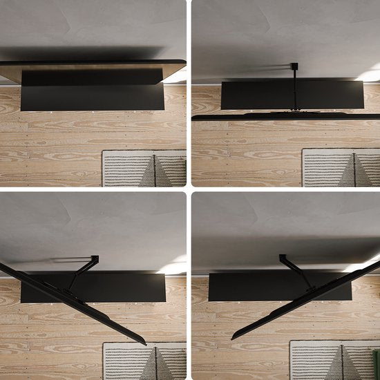 Auronic TV-Halterung – 26 bis 55 Zoll – TV-Wandhalterung – dreh- und neigbar – bis zu 40 kg – VESA 400 mm x 400 mm – u. a. für 43" und 55" – Schwarz