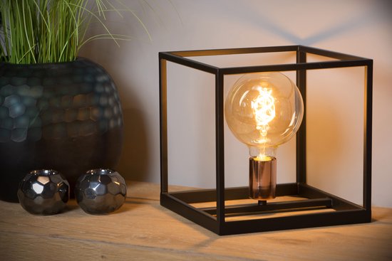 Lucide ARTHUR – Tischlampe – 1xE27 – Schwarz