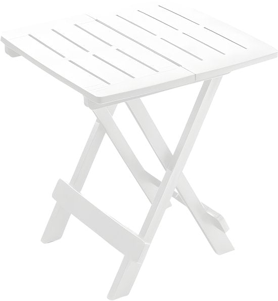 Pro Garden Klapptisch / Camping-Tisch aus Kunststoff 45 x 43 x 50 cm Weiß