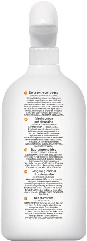 Badezimmer- und WC-Reiniger gegen Kalkablagerungen