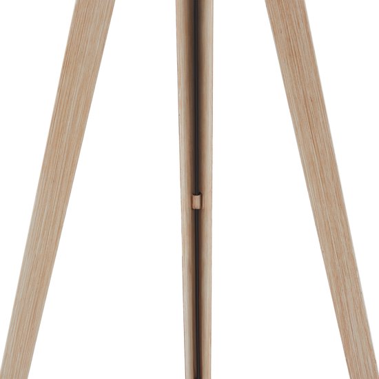 tectake Lunaris Stehlampe – Dreifuß – Lampenschirm in Leinenoptik – E27 – 158 cm
