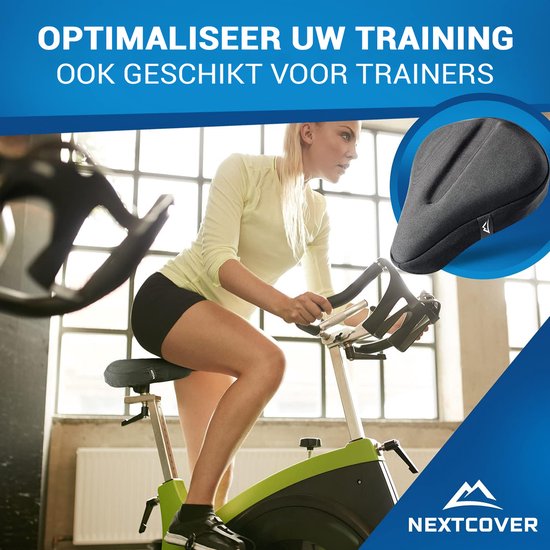 Nextcover Sattelüberzug Fahrrad - Gel-Memory-Schaum - wasserdicht mit Regenschutz