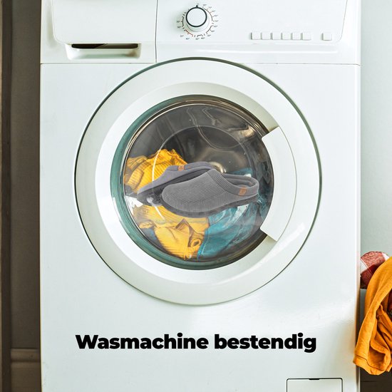 Hausschuhe Herren - Hausschuhe - Größe 42/43 - Grau - Kord - Rutschfest - Comfeet
