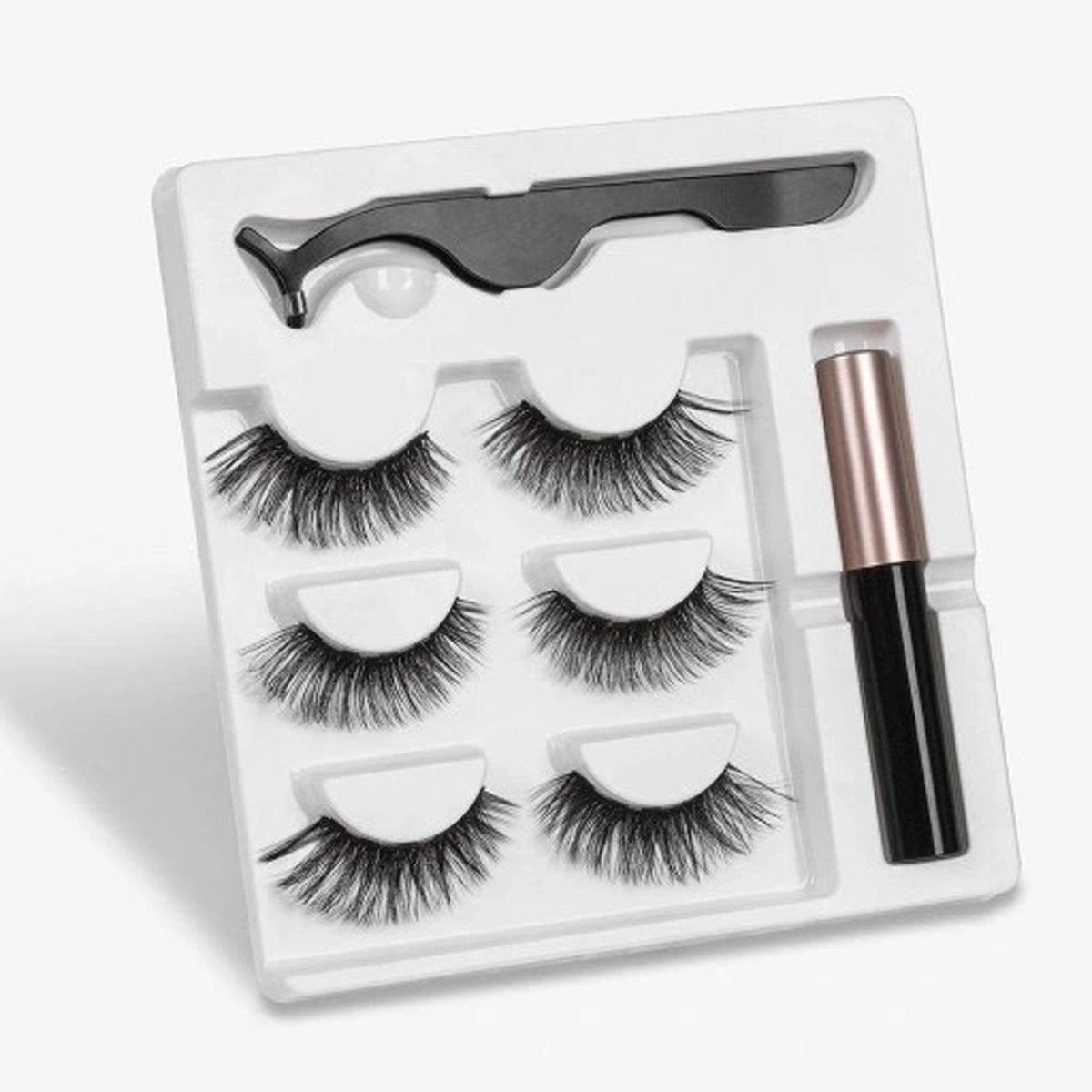 Magnetische Wimpern - Eyeliner & Pinzette - Wimpern Extension - 3 Paar Nepwimpers - Lashes Set - Rheme