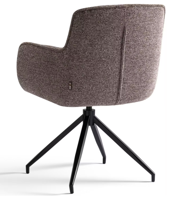 Criks Design Charly Esstisch-Drehstuhl | Braun | 63 x 63 x 52 cm
