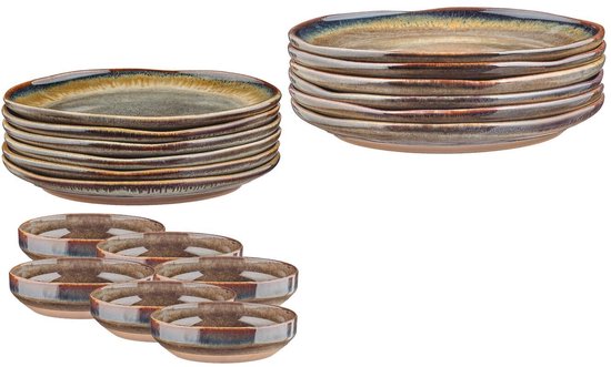 GENESIS Essentials Tafelgeschirr - 18 Teile - Basalt