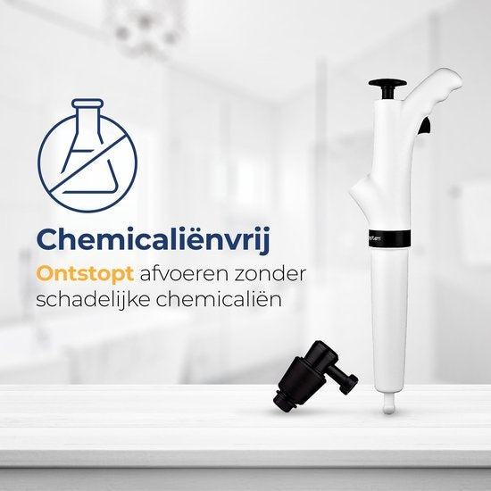 Rostem Abfluss-Entblocker – Toiletten-Entblocker – Hochdruck-Entblocker – Waschbecken-Entblocker – Weiß