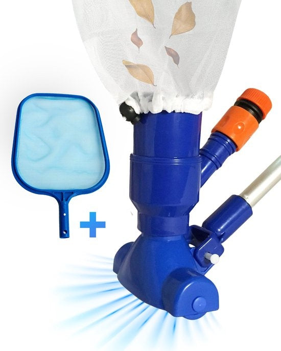 AyeTools Pool Staubsauger - Inklusive Schaufelnetz - Blau
