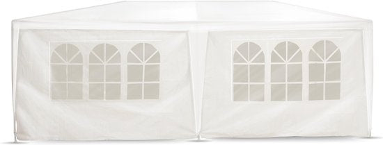 Lifetime Gartenpartyzelt - 6 Seitenwände - mit Fenstern - 3 x 6 m - weiß