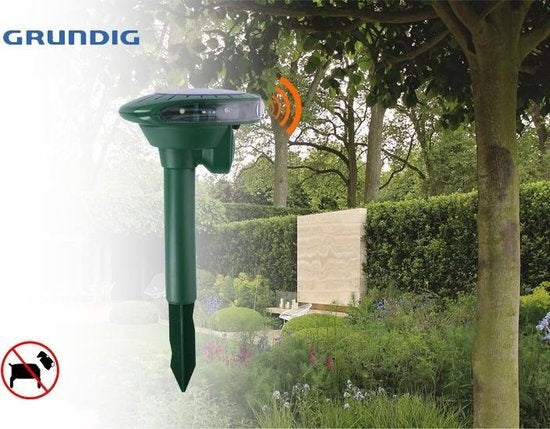 Grundig Solar-Ultraschall-Schädlingsvernichter - mit Bewegungssensor - inkl. 4 x AA