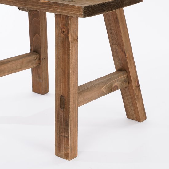 Mica Decorations - Bold Holzhocker - L38 x B29 x H34 cm - Recyceltes Holz - Braun