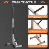 Verstellbares Squat-Rack 135,5–190,5 cm mit Gewichtsablagen und Sicherheitsbügeln 300 kg