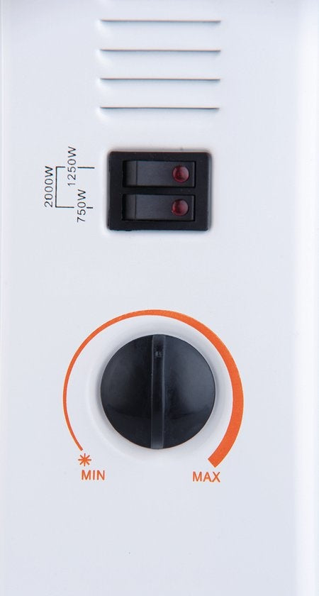 alpina Konvektorheizung - 1500W - Auf Füßen - Einstellbarer Thermostat - Weiß