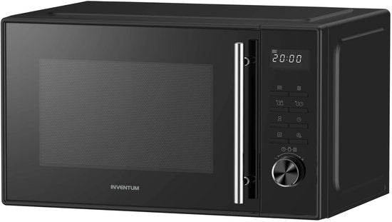 Inventum MN257SB Solo Mikrowelle – 25 l – 900 W – 8 Kochprogramme – Display – Auftaufunktion – Schwarz