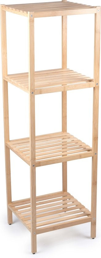 alpina Badablage 4-lagig - Badmöbel - 32x33x108,5cm - Bambus