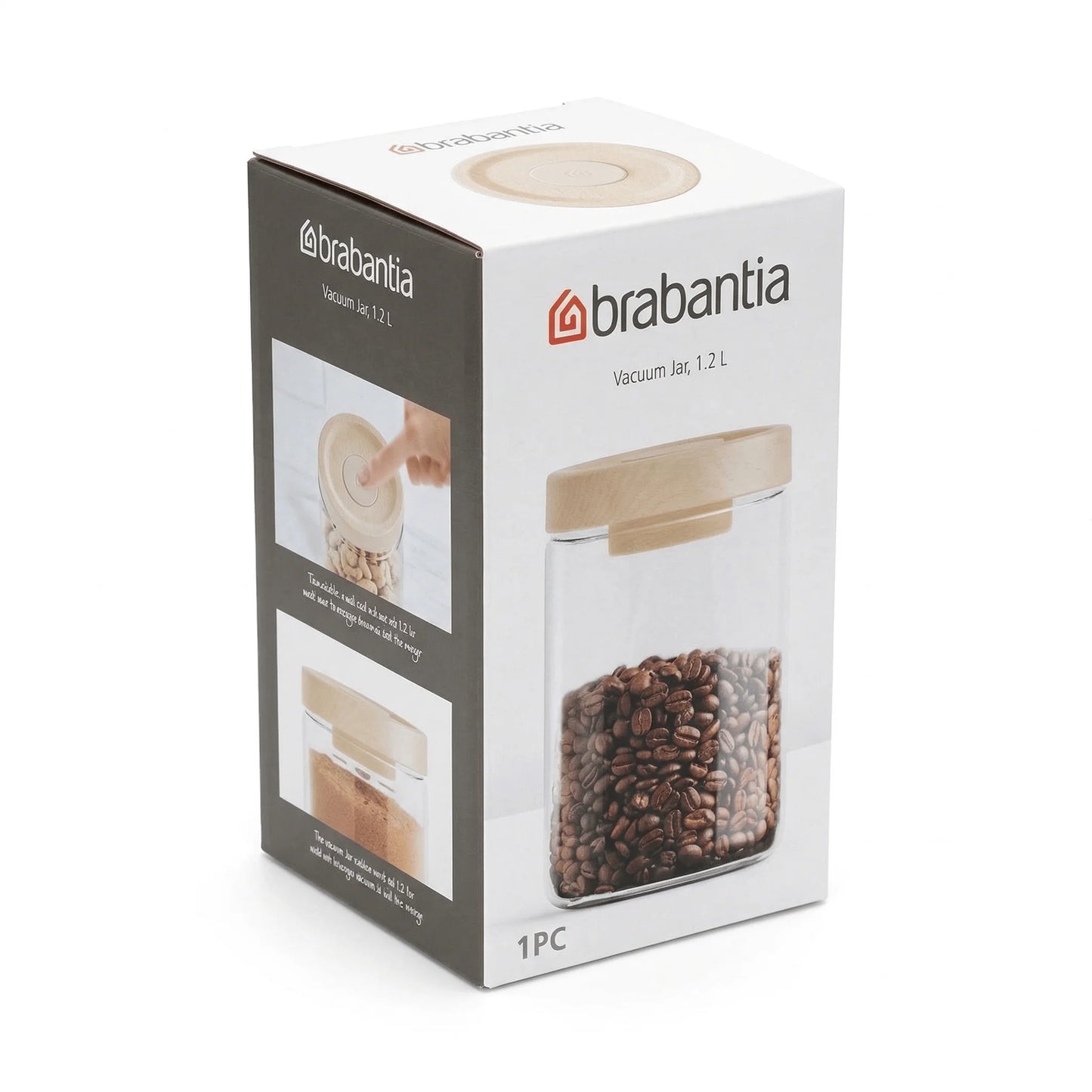 Brabantia Vakuum-Vorratsbehälter 1,2 l