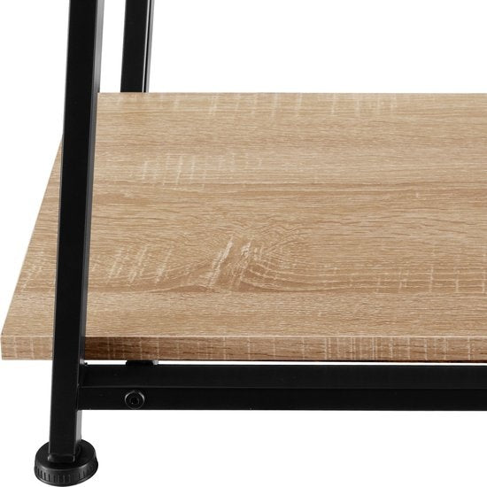 tectake - Paisley Schreibtisch 120x50x73,5cm - rostfrei - hellbraun - 404697