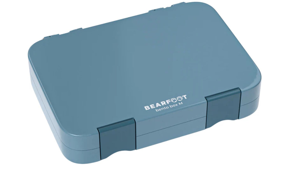 Bearfoot Bento-Box – Blau – 21,3 x 15 x 4,5 cm – Auslaufsicher, spülmaschinenfest