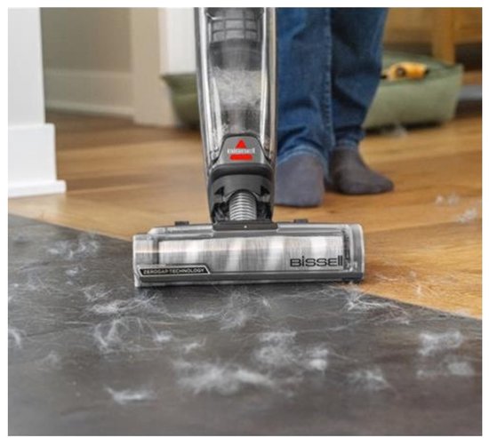 BISSELL CrossWave OmniForce Edge Select Akku-Staubsauger mit Wischfunktion – Fleckenentferner für Hartböden – Kabelloser Stabstaubsauger – 2-in-1-Staubsauger – Besonders leistungsstarker Motor mit 31 aW – ZeroGap-Technologie – 3999 N