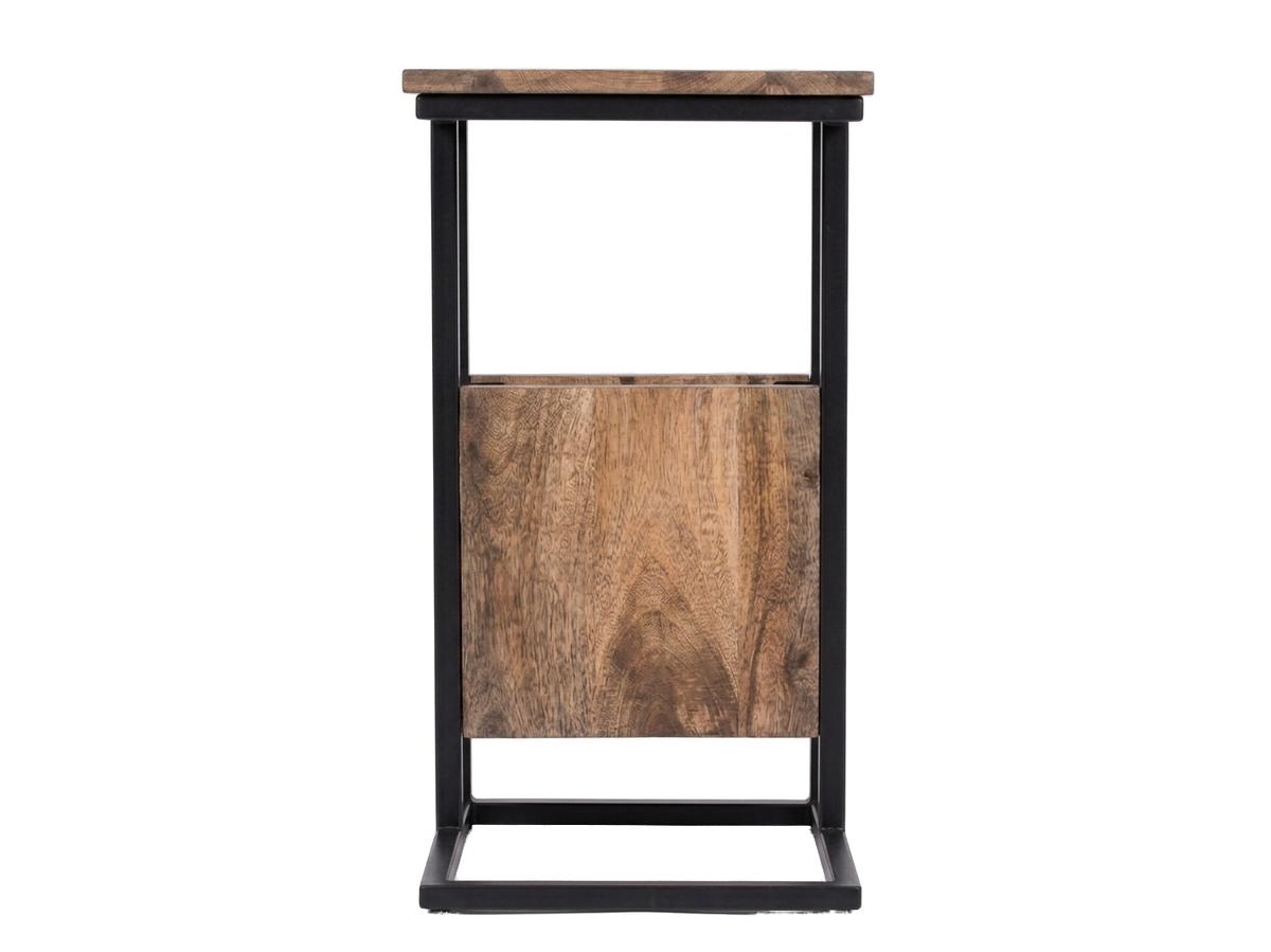 Beauval Beistelltisch mit Zeitschriftenregal – Kompaktes Design – 34 x 40 x 68 cm – Weiß