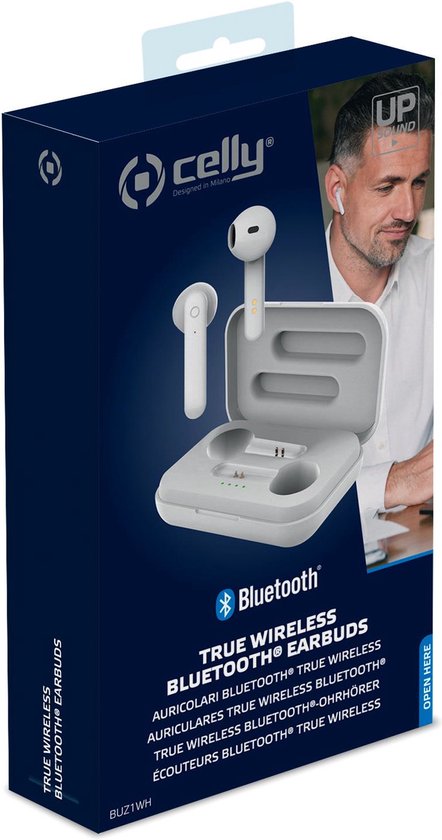 Kopfhörer mit Mikrofon Celly BUZ1WH