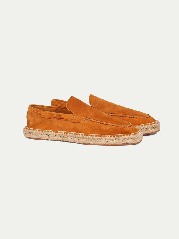 Aurélien Beachside Loafers – Wildleder – Orange – Größe 45