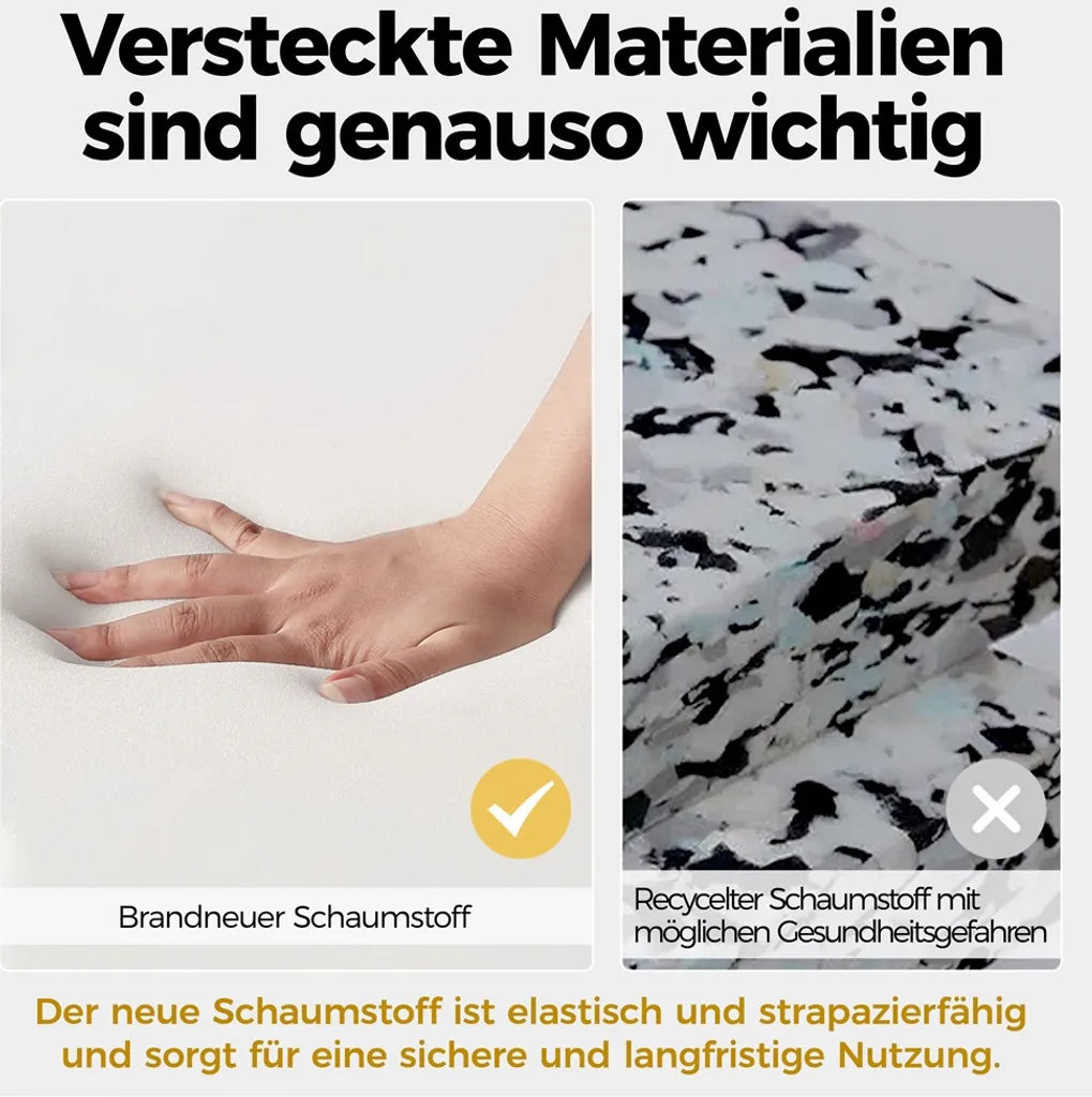 Yaheetech Ohrensessel - Fußhocker - 70 x 67,5 x 97,5 cm - Grau