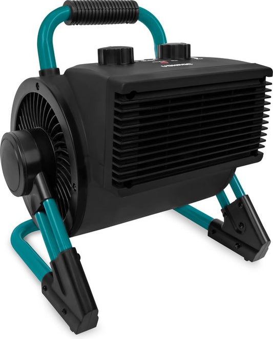 VONROC PRO Elektroheizung - Heizlüfter - Werkstattheizung - 1350W/2000W - Keramik - 3 Einstellungen - Thermostat - 900 kippbar - 20m2