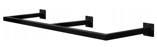 Woltu Wandgarderobe im Industrial-Stil – Schwarz – 170 x 6 x 30 cm