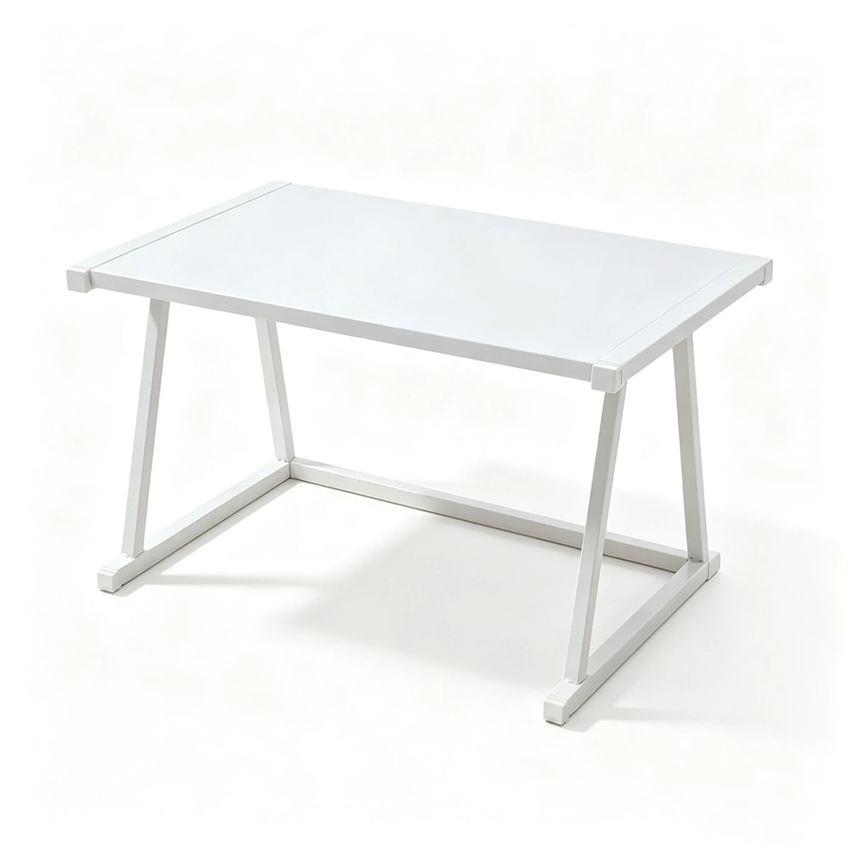 SRD-Schreibtisch mit Druckerablage, weiß – MDF