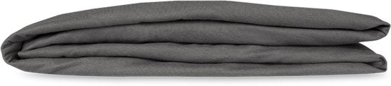 Kayori Shizu Splittopper Spannbetttuch Jersey - 180x200-220cm - Matratzenstärke 12 cm - Bio-Baumwolle - Anthrazit