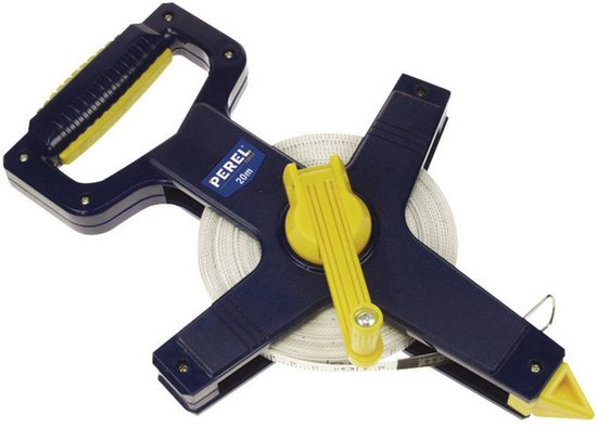 Toolland Hochwertiges Maßband, Zentimeter- und Millimeterskala, robustes ABS-Gehäuse, 20 m