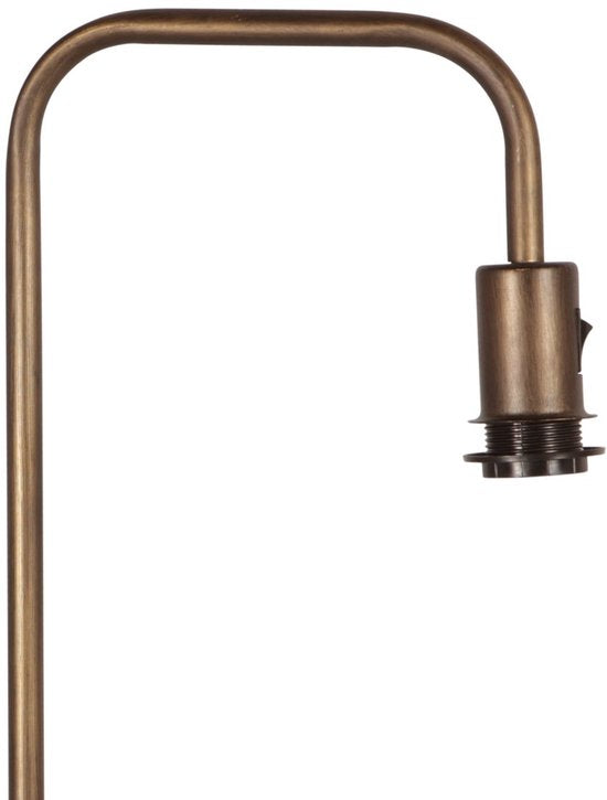 Stehlampe aus Bronze, 152 cm hoch, Stange 4737BR mit E27-Fassung, ohne Lampenschirm – Mexlite, zeitloses Metalldesign
