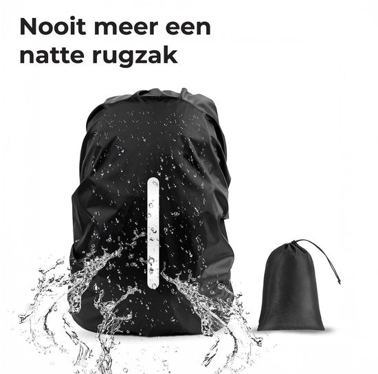 Regenhülle Rucksack - 100% wasserdicht - Rucksack - Flugtasche für Rucksack - Schultasche - 25 bis 35 Liter