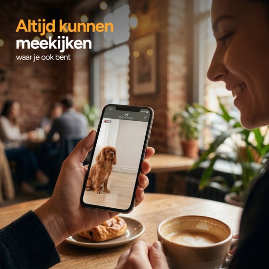 Viervoeter Feed Pro Dual – Automatischer Futterspender 7 l – HD-Kamera & Audio – Für Katzen und Hunde – Futterspender mit App – Schwarz