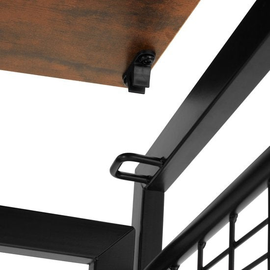 tectake - Paterson Klapptisch 102x51x77cm - dunkelbraun - 404660