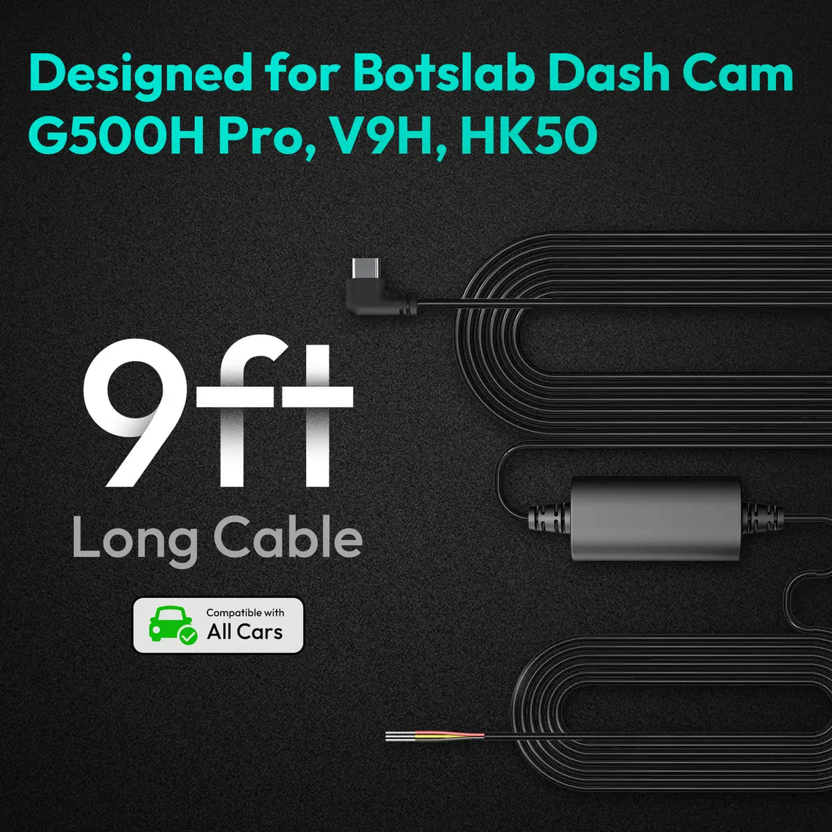 Botslab Dashcam-Festverdrahtungssatz – USB-C – G980H-Serie