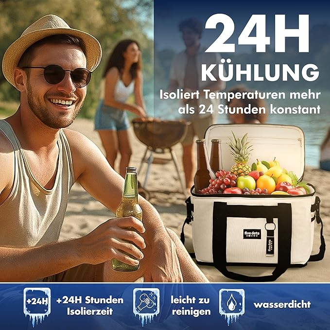 Five Dots Kühltasche 17L - Grau