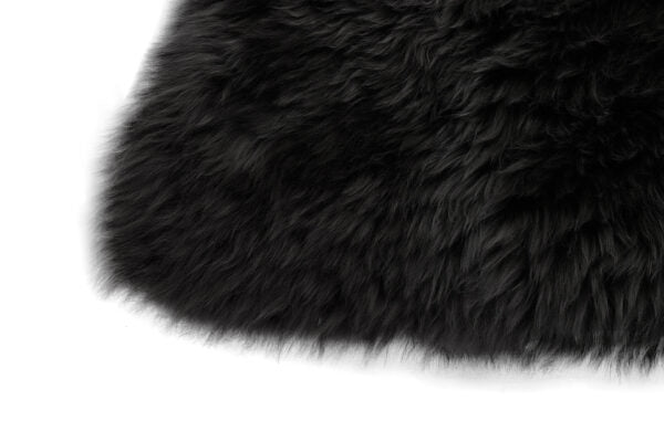 Lifa Living - XL Schafsfell - Schwarz - 100% natürliche Schafwolle - ca. 100 x 70 cm