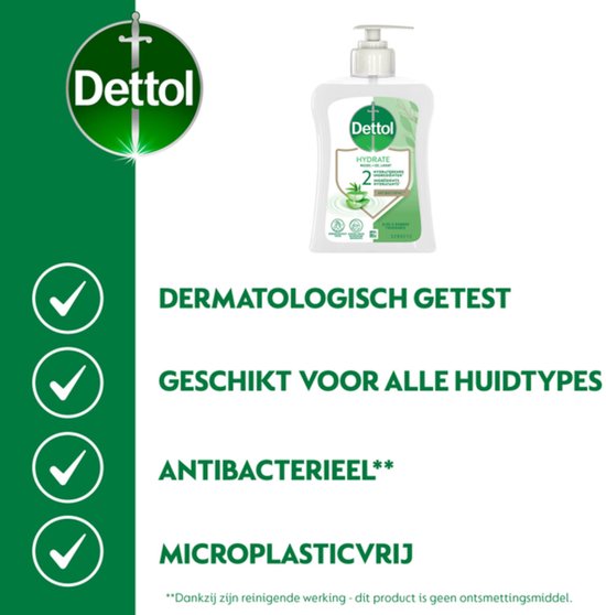 Dettol Handseife – Antibakteriell – Pflegend – Aloe Vera – 250 ml