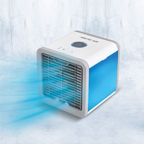 Livington Arctic Air – tragbarer Luftkühler – 7 verschiedene LED-Stimmungslichter – Wasserkühlung – Luftkühler – 3 Geschwindigkeitsstufen – Versandhandelsausgabe