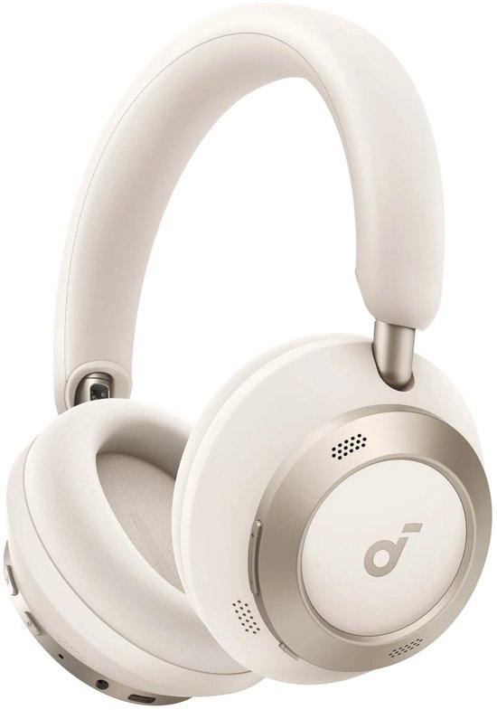 soundcore by Anker Space One Pro Kabellose Over-Ear-Kopfhörer, Weiß – Kopfhörer – Aktive Geräuschunterdrückung, Multipoint-Verbindung, 60 Stunden Akkulaufzeit, Bluetooth 5.3, LDAC, Hi-Res-zertifiziert, kompakt zusammenklappbar